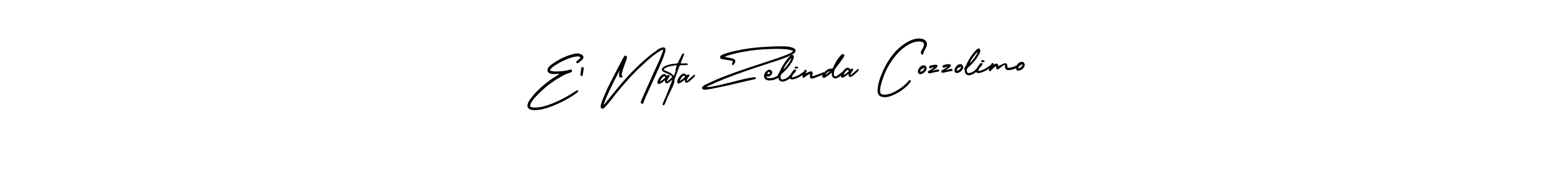 Make a beautiful signature design for name E’ Nata Zelinda Cozzolimo. Use this online signature maker to create a handwritten signature for free. E’ Nata Zelinda Cozzolimo signature style 3 images and pictures png