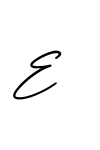 Make a beautiful signature design for name E . With this signature (AmerikaSignatureDemo-Regular) style, you can create a handwritten signature for free. E  signature style 3 images and pictures png