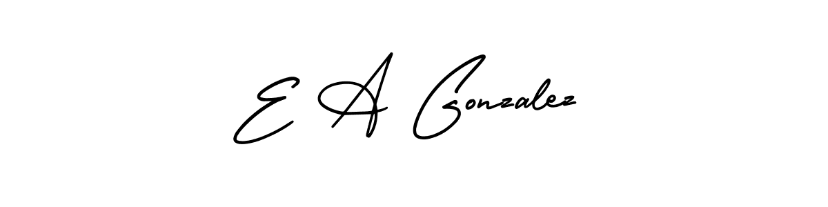 AmerikaSignatureDemo-Regular is a professional signature style that is perfect for those who want to add a touch of class to their signature. It is also a great choice for those who want to make their signature more unique. Get E A Gonzalez name to fancy signature for free. E A Gonzalez signature style 3 images and pictures png