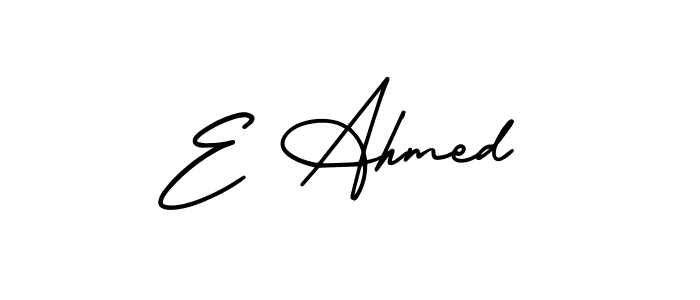 Best and Professional Signature Style for E Ahmed. AmerikaSignatureDemo-Regular Best Signature Style Collection. E Ahmed signature style 3 images and pictures png