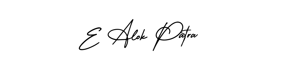 How to Draw E Alok Patra signature style? AmerikaSignatureDemo-Regular is a latest design signature styles for name E Alok Patra. E Alok Patra signature style 3 images and pictures png