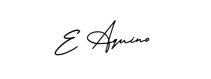 It looks lik you need a new signature style for name E Aquino. Design unique handwritten (AmerikaSignatureDemo-Regular) signature with our free signature maker in just a few clicks. E Aquino signature style 3 images and pictures png