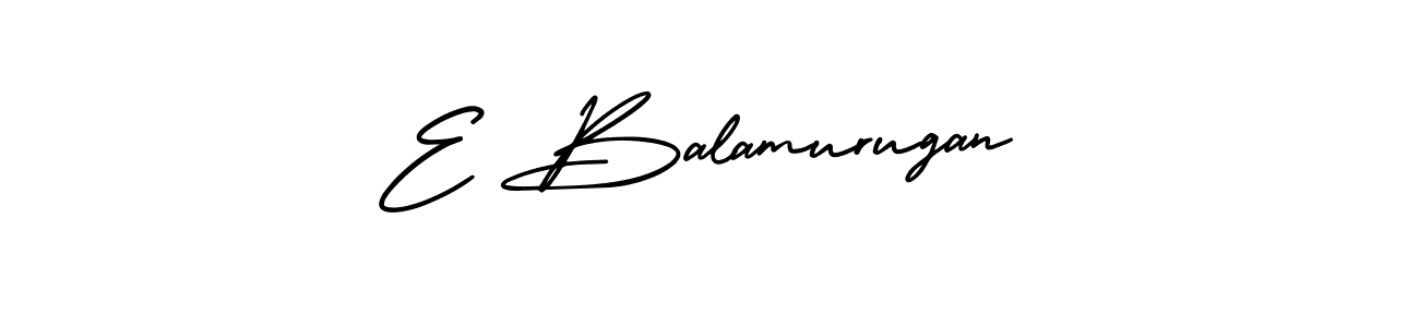 How to make E Balamurugan signature? AmerikaSignatureDemo-Regular is a professional autograph style. Create handwritten signature for E Balamurugan name. E Balamurugan signature style 3 images and pictures png