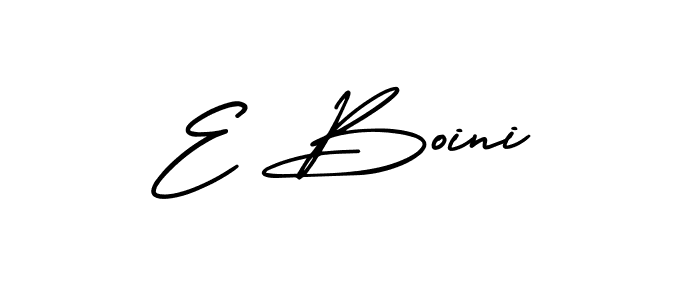 if you are searching for the best signature style for your name E Boini. so please give up your signature search. here we have designed multiple signature styles  using AmerikaSignatureDemo-Regular. E Boini signature style 3 images and pictures png