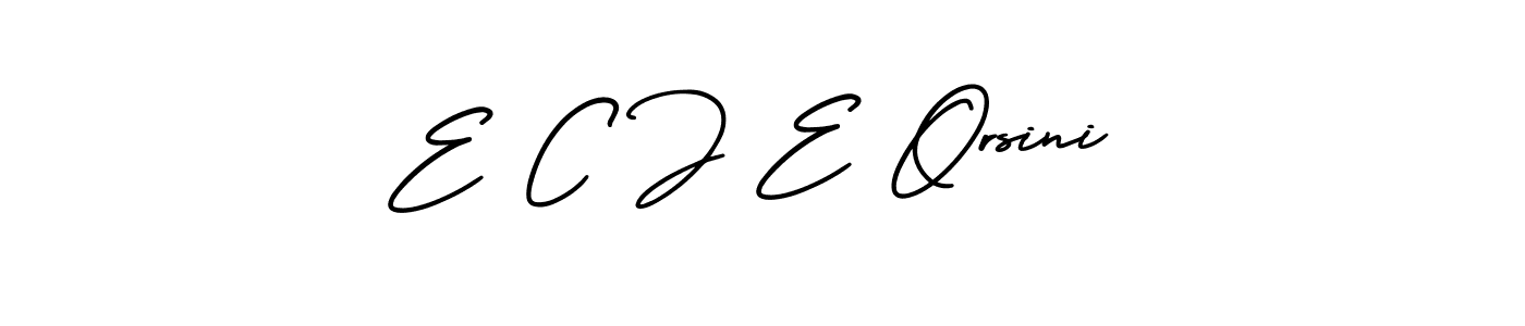 Similarly AmerikaSignatureDemo-Regular is the best handwritten signature design. Signature creator online .You can use it as an online autograph creator for name E C J E Orsini. E C J E Orsini signature style 3 images and pictures png