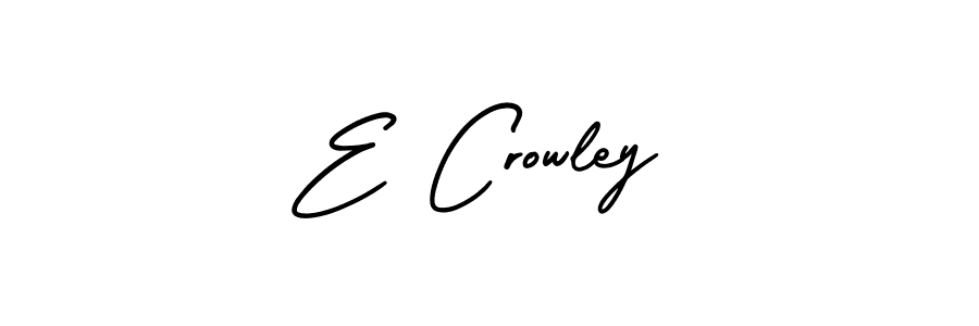 Best and Professional Signature Style for E Crowley. AmerikaSignatureDemo-Regular Best Signature Style Collection. E Crowley signature style 3 images and pictures png