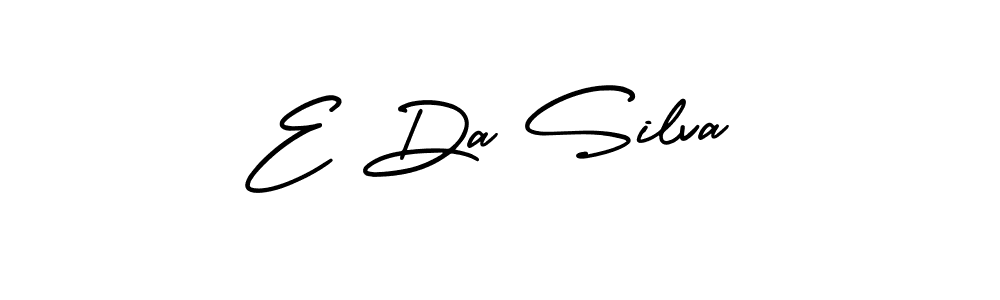 Create a beautiful signature design for name E Da Silva. With this signature (AmerikaSignatureDemo-Regular) fonts, you can make a handwritten signature for free. E Da Silva signature style 3 images and pictures png