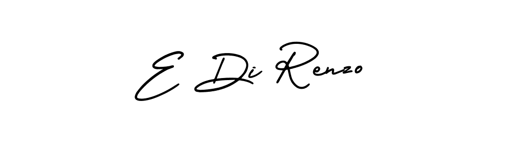 The best way (AmerikaSignatureDemo-Regular) to make a short signature is to pick only two or three words in your name. The name E Di Renzo include a total of six letters. For converting this name. E Di Renzo signature style 3 images and pictures png