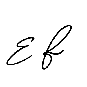 Also You can easily find your signature by using the search form. We will create E F name handwritten signature images for you free of cost using AmerikaSignatureDemo-Regular sign style. E F signature style 3 images and pictures png