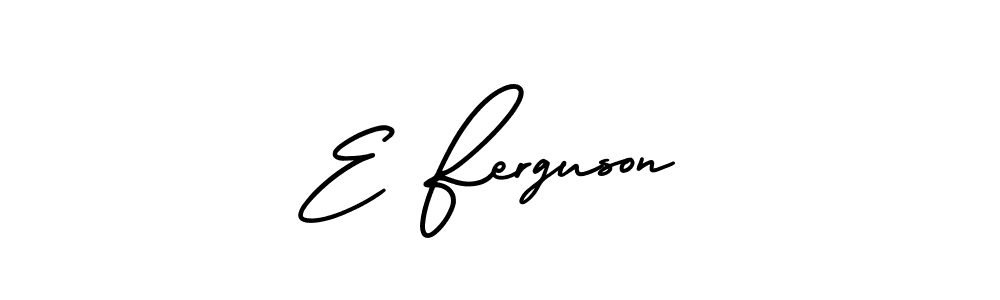 E Ferguson stylish signature style. Best Handwritten Sign (AmerikaSignatureDemo-Regular) for my name. Handwritten Signature Collection Ideas for my name E Ferguson. E Ferguson signature style 3 images and pictures png