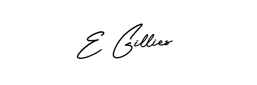 How to make E Gillies signature? AmerikaSignatureDemo-Regular is a professional autograph style. Create handwritten signature for E Gillies name. E Gillies signature style 3 images and pictures png