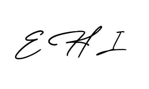 Also You can easily find your signature by using the search form. We will create E H I name handwritten signature images for you free of cost using AmerikaSignatureDemo-Regular sign style. E H I signature style 3 images and pictures png