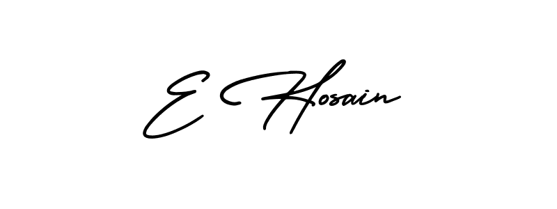 It looks lik you need a new signature style for name E Hosain. Design unique handwritten (AmerikaSignatureDemo-Regular) signature with our free signature maker in just a few clicks. E Hosain signature style 3 images and pictures png