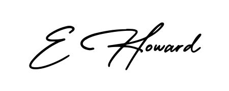 The best way (AmerikaSignatureDemo-Regular) to make a short signature is to pick only two or three words in your name. For converting this name E Howard. E Howard signature style 3 images and pictures png