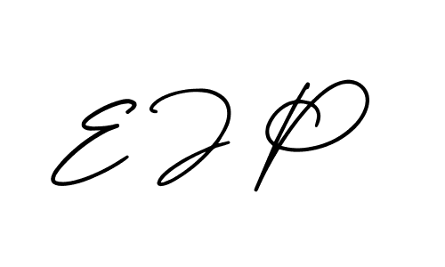 Best and Professional Signature Style for E J P. AmerikaSignatureDemo-Regular Best Signature Style Collection. E J P signature style 3 images and pictures png