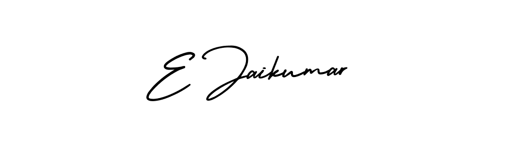 Design your own signature with our free online signature maker. With this signature software, you can create a handwritten (AmerikaSignatureDemo-Regular) signature for name E Jaikumar. E Jaikumar signature style 3 images and pictures png