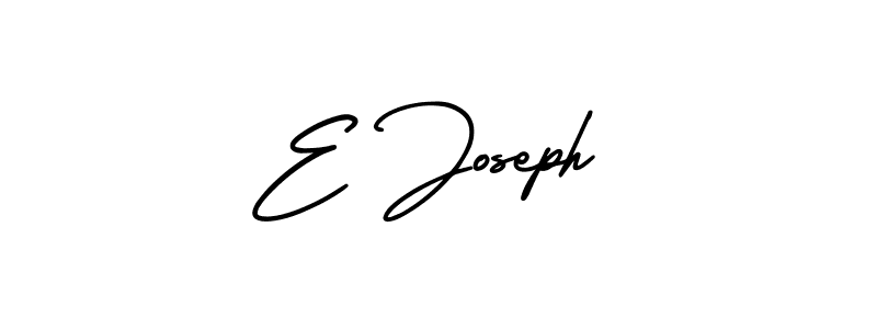 E Joseph stylish signature style. Best Handwritten Sign (AmerikaSignatureDemo-Regular) for my name. Handwritten Signature Collection Ideas for my name E Joseph. E Joseph signature style 3 images and pictures png