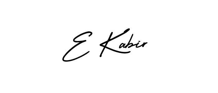 if you are searching for the best signature style for your name E Kabir. so please give up your signature search. here we have designed multiple signature styles  using AmerikaSignatureDemo-Regular. E Kabir signature style 3 images and pictures png