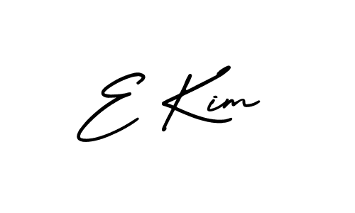 You should practise on your own different ways (AmerikaSignatureDemo-Regular) to write your name (E Kim) in signature. don't let someone else do it for you. E Kim signature style 3 images and pictures png