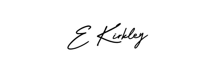 E Kirkley stylish signature style. Best Handwritten Sign (AmerikaSignatureDemo-Regular) for my name. Handwritten Signature Collection Ideas for my name E Kirkley. E Kirkley signature style 3 images and pictures png