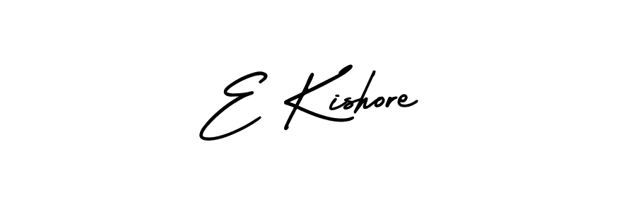 Also You can easily find your signature by using the search form. We will create E Kishore name handwritten signature images for you free of cost using AmerikaSignatureDemo-Regular sign style. E Kishore signature style 3 images and pictures png