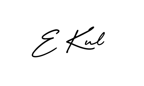 How to Draw E Kul signature style? AmerikaSignatureDemo-Regular is a latest design signature styles for name E Kul. E Kul signature style 3 images and pictures png