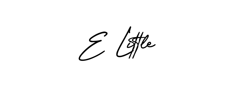 Use a signature maker to create a handwritten signature online. With this signature software, you can design (AmerikaSignatureDemo-Regular) your own signature for name E Little. E Little signature style 3 images and pictures png