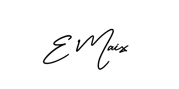This is the best signature style for the E Maix name. Also you like these signature font (AmerikaSignatureDemo-Regular). Mix name signature. E Maix signature style 3 images and pictures png