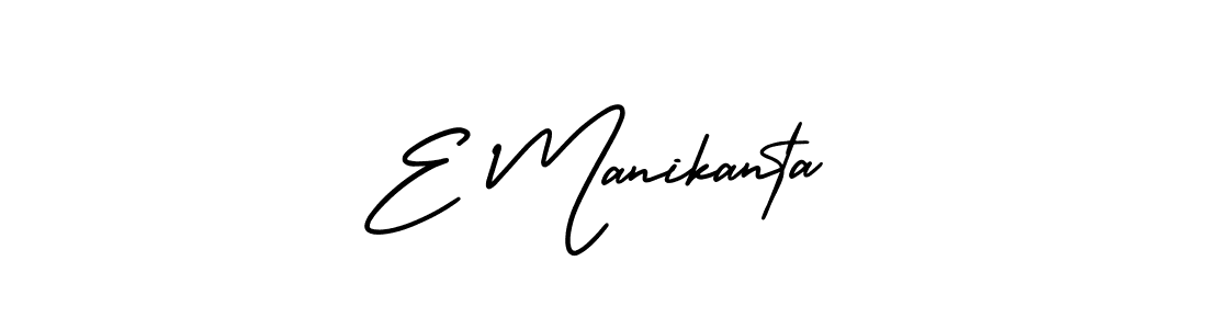 Also You can easily find your signature by using the search form. We will create E Manikanta name handwritten signature images for you free of cost using AmerikaSignatureDemo-Regular sign style. E Manikanta signature style 3 images and pictures png