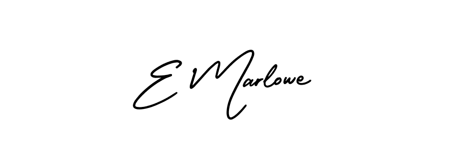 Similarly AmerikaSignatureDemo-Regular is the best handwritten signature design. Signature creator online .You can use it as an online autograph creator for name E Marlowe. E Marlowe signature style 3 images and pictures png