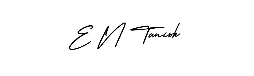 if you are searching for the best signature style for your name E N Tanish. so please give up your signature search. here we have designed multiple signature styles  using AmerikaSignatureDemo-Regular. E N Tanish signature style 3 images and pictures png