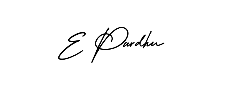 Similarly AmerikaSignatureDemo-Regular is the best handwritten signature design. Signature creator online .You can use it as an online autograph creator for name E Pardhu. E Pardhu signature style 3 images and pictures png