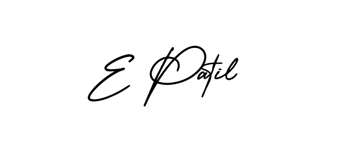 Make a beautiful signature design for name E Patil. Use this online signature maker to create a handwritten signature for free. E Patil signature style 3 images and pictures png