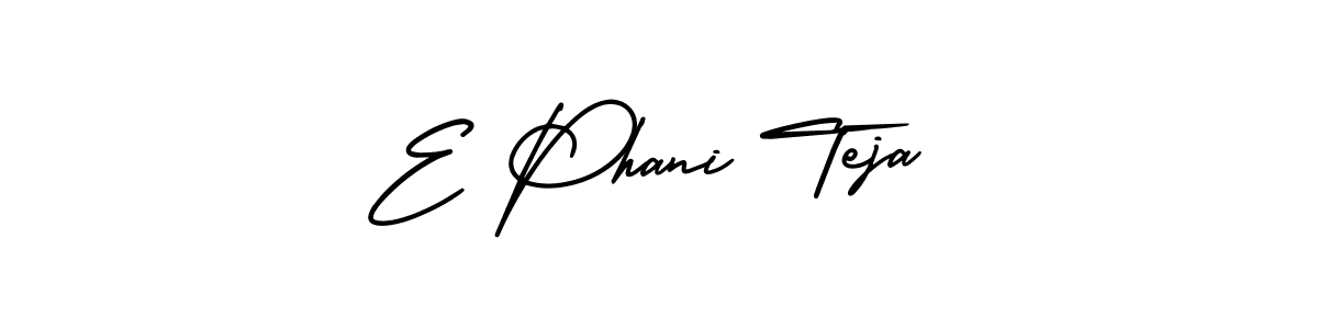 How to make E Phani Teja signature? AmerikaSignatureDemo-Regular is a professional autograph style. Create handwritten signature for E Phani Teja name. E Phani Teja signature style 3 images and pictures png