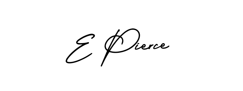 How to Draw E Pierce signature style? AmerikaSignatureDemo-Regular is a latest design signature styles for name E Pierce. E Pierce signature style 3 images and pictures png