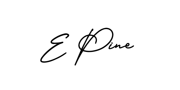 You should practise on your own different ways (AmerikaSignatureDemo-Regular) to write your name (E Pine) in signature. don't let someone else do it for you. E Pine signature style 3 images and pictures png