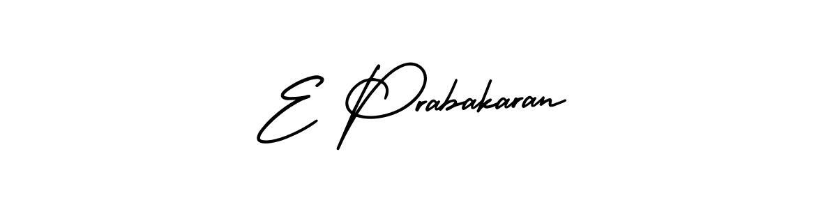 How to make E Prabakaran signature? AmerikaSignatureDemo-Regular is a professional autograph style. Create handwritten signature for E Prabakaran name. E Prabakaran signature style 3 images and pictures png