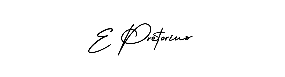 Also we have E Pretorius name is the best signature style. Create professional handwritten signature collection using AmerikaSignatureDemo-Regular autograph style. E Pretorius signature style 3 images and pictures png