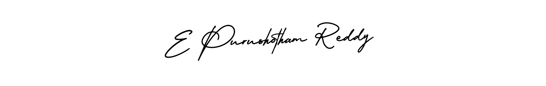 Design your own signature with our free online signature maker. With this signature software, you can create a handwritten (AmerikaSignatureDemo-Regular) signature for name E Purushotham Reddy. E Purushotham Reddy signature style 3 images and pictures png