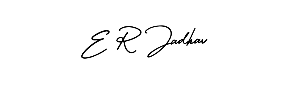 Make a beautiful signature design for name E R Jadhav. With this signature (AmerikaSignatureDemo-Regular) style, you can create a handwritten signature for free. E R Jadhav signature style 3 images and pictures png