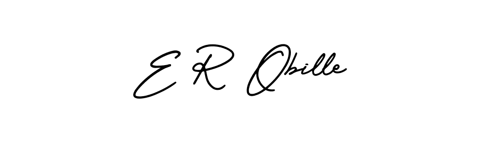 How to Draw E R Obille signature style? AmerikaSignatureDemo-Regular is a latest design signature styles for name E R Obille. E R Obille signature style 3 images and pictures png