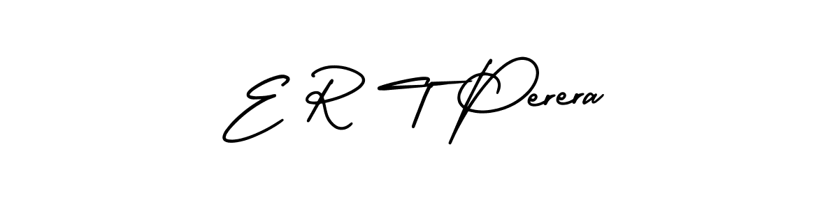 Also You can easily find your signature by using the search form. We will create E R T Perera name handwritten signature images for you free of cost using AmerikaSignatureDemo-Regular sign style. E R T Perera signature style 3 images and pictures png