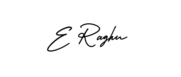 Create a beautiful signature design for name E Raghu. With this signature (AmerikaSignatureDemo-Regular) fonts, you can make a handwritten signature for free. E Raghu signature style 3 images and pictures png