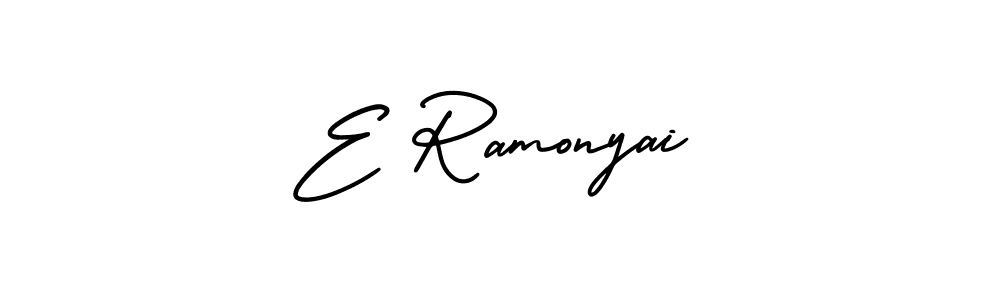 It looks lik you need a new signature style for name E Ramonyai. Design unique handwritten (AmerikaSignatureDemo-Regular) signature with our free signature maker in just a few clicks. E Ramonyai signature style 3 images and pictures png
