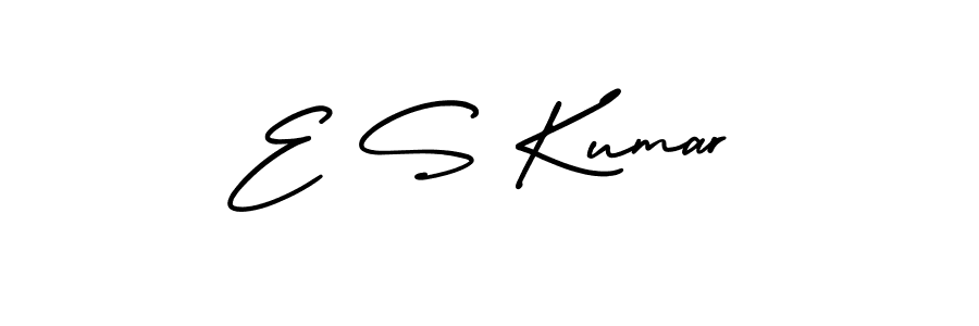 AmerikaSignatureDemo-Regular is a professional signature style that is perfect for those who want to add a touch of class to their signature. It is also a great choice for those who want to make their signature more unique. Get E S Kumar name to fancy signature for free. E S Kumar signature style 3 images and pictures png