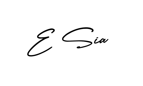 Also we have E Sia name is the best signature style. Create professional handwritten signature collection using AmerikaSignatureDemo-Regular autograph style. E Sia signature style 3 images and pictures png