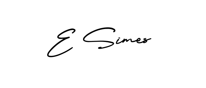 Best and Professional Signature Style for E Simes. AmerikaSignatureDemo-Regular Best Signature Style Collection. E Simes signature style 3 images and pictures png