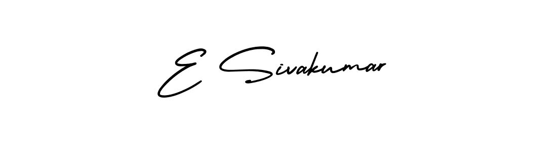 Make a beautiful signature design for name E Sivakumar. With this signature (AmerikaSignatureDemo-Regular) style, you can create a handwritten signature for free. E Sivakumar signature style 3 images and pictures png