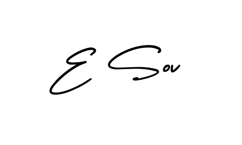 Best and Professional Signature Style for E Sov. AmerikaSignatureDemo-Regular Best Signature Style Collection. E Sov signature style 3 images and pictures png