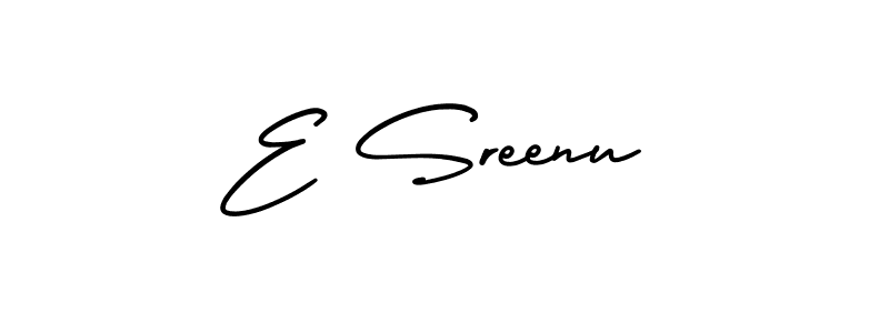 You can use this online signature creator to create a handwritten signature for the name E Sreenu. This is the best online autograph maker. E Sreenu signature style 3 images and pictures png